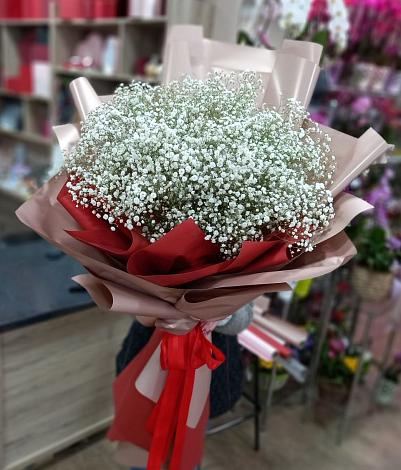Букет цветов из: Гипсофила в Кирсе