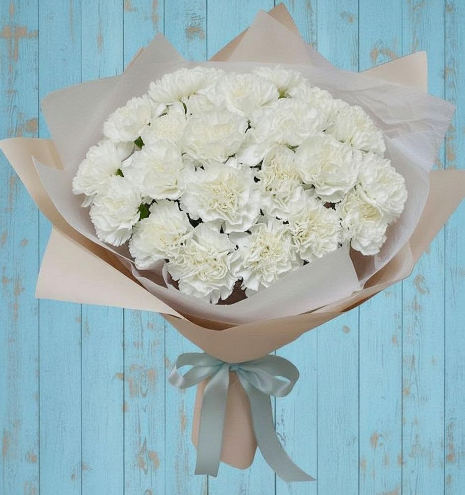 Букет цветов из: Гвоздики в Кирсе