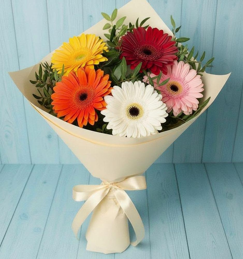 Букет цветов из: Герберы в Кирсе