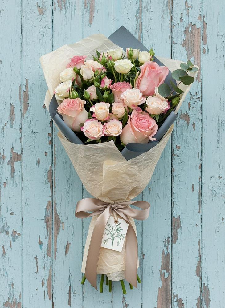 Букет цветов из: Розы в Кирсе