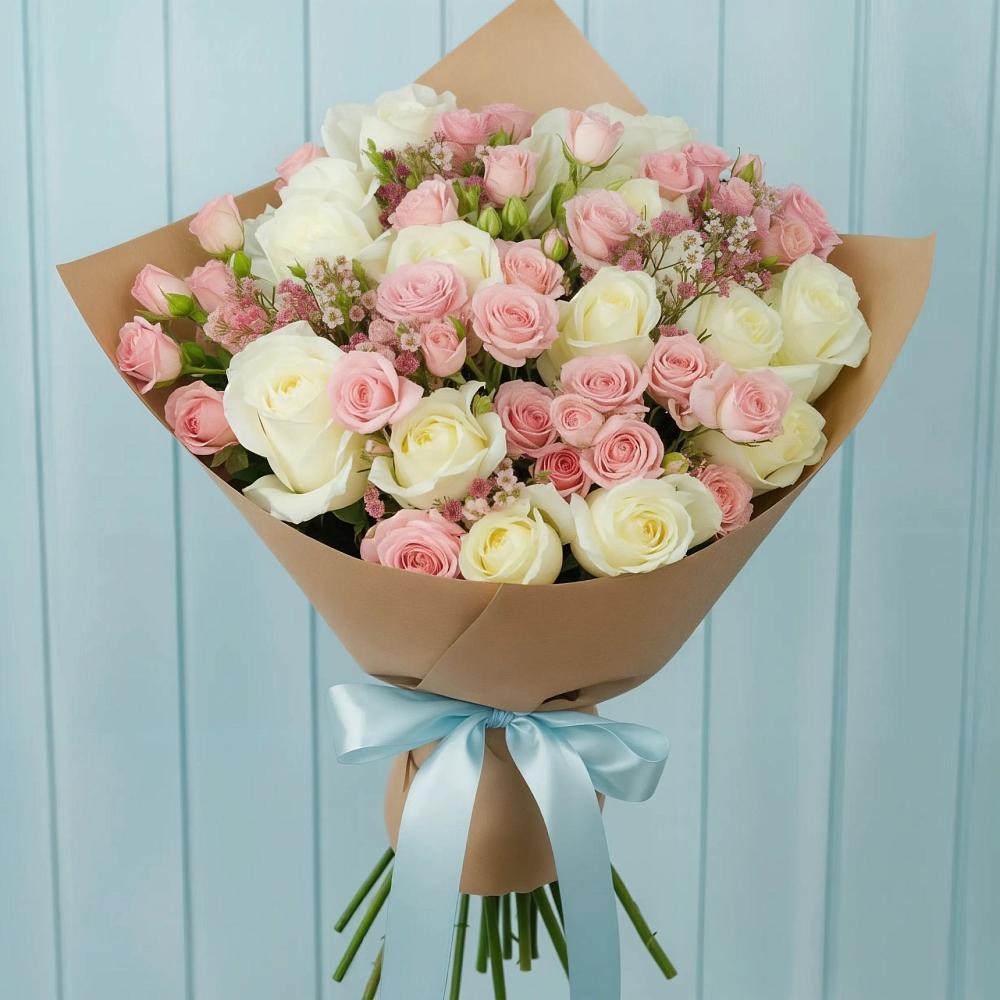 Букет цветов из: Розы в Кирсе