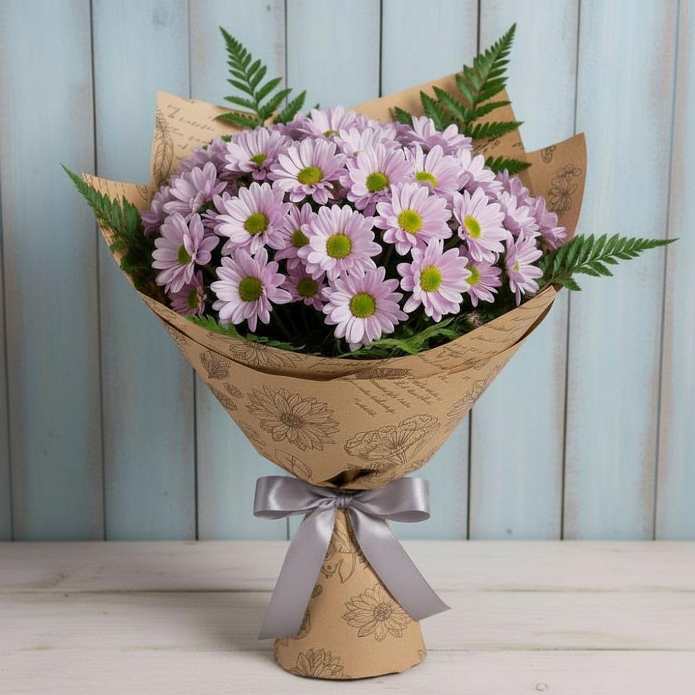 Букет цветов из: Хризантемы в Кирсе