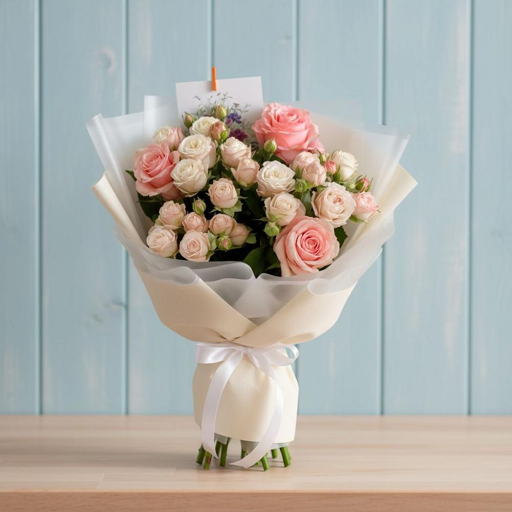 Букет цветов из: Розы в Кирсе