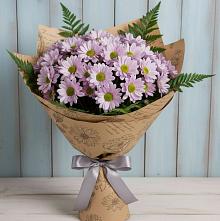 Букет цветов из:  Хризантемы #REPLACE_PRED# Кирсе