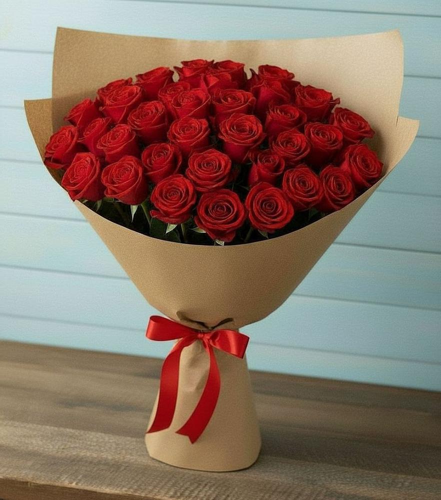 Букет Красные розы Милано в Кирсе