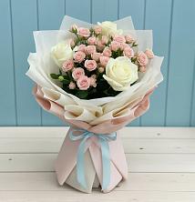 Букет цветов из:  Розы в Кирсе