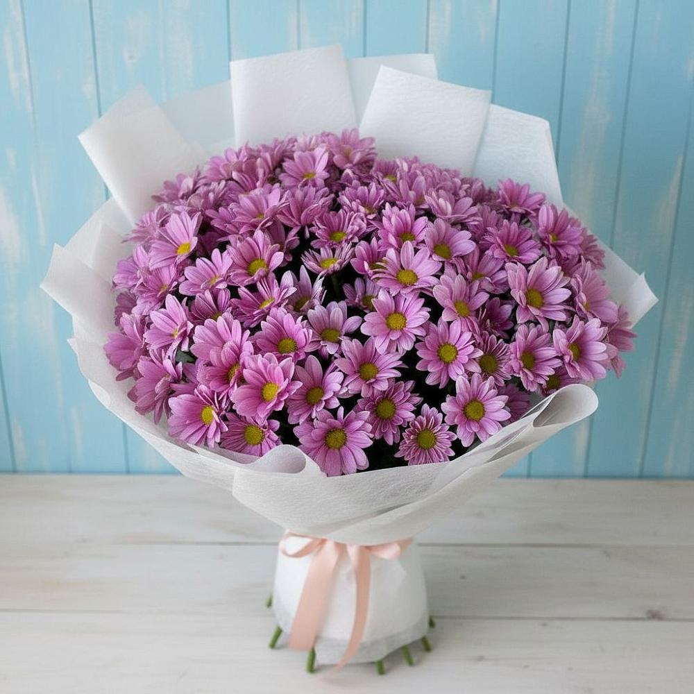 Букет цветов из: Хризантемы в Кирсе
