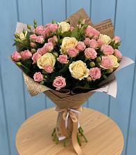 Букет цветов из:  Розы в Кирсе