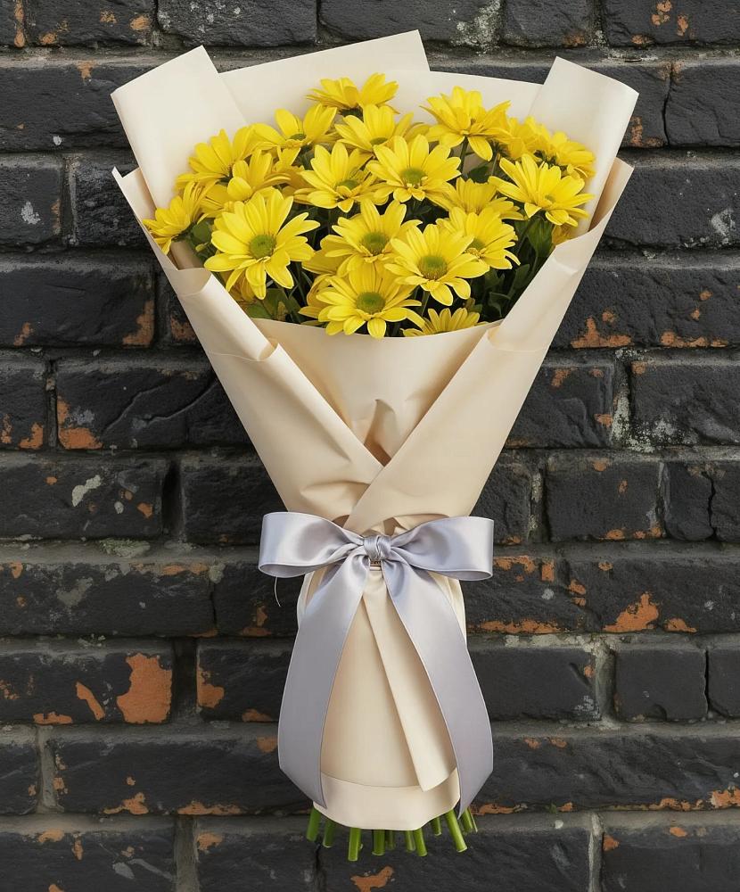 Букет цветов из: Хризантемы в Кирсе