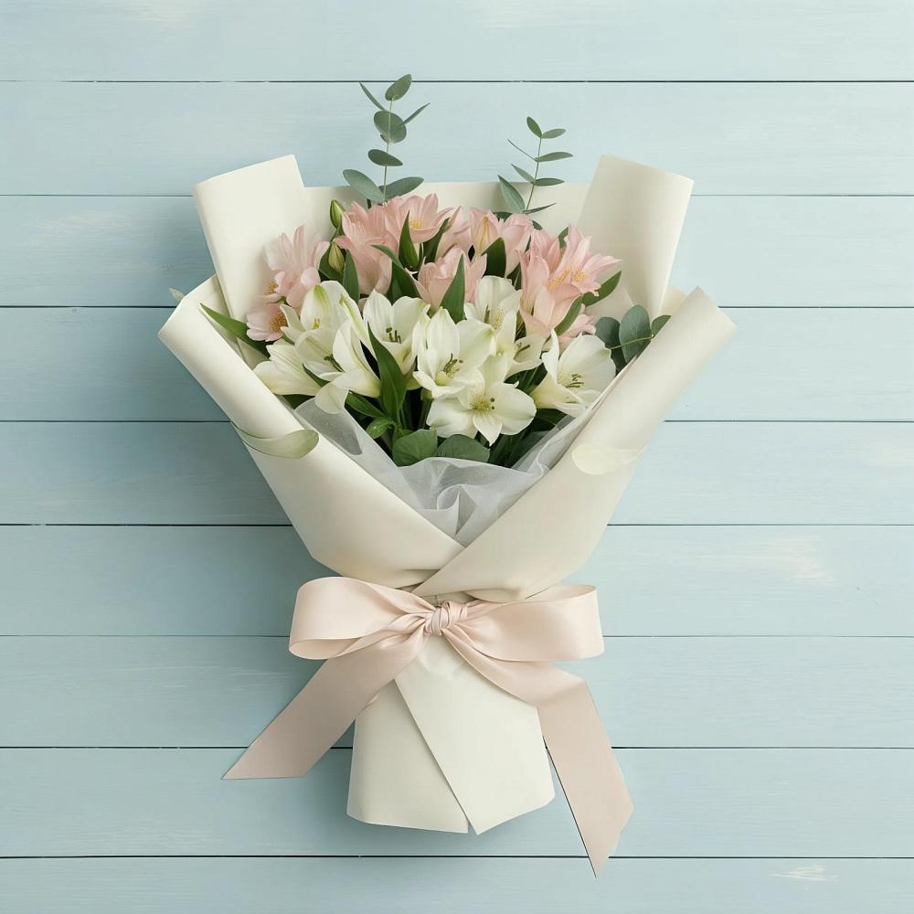 Букет цветов из: Альстромерии в Кирсе