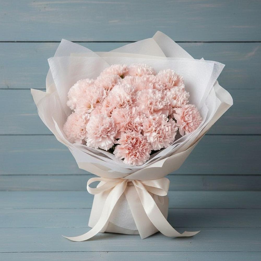 Букет цветов из: Гвоздики в Кирсе