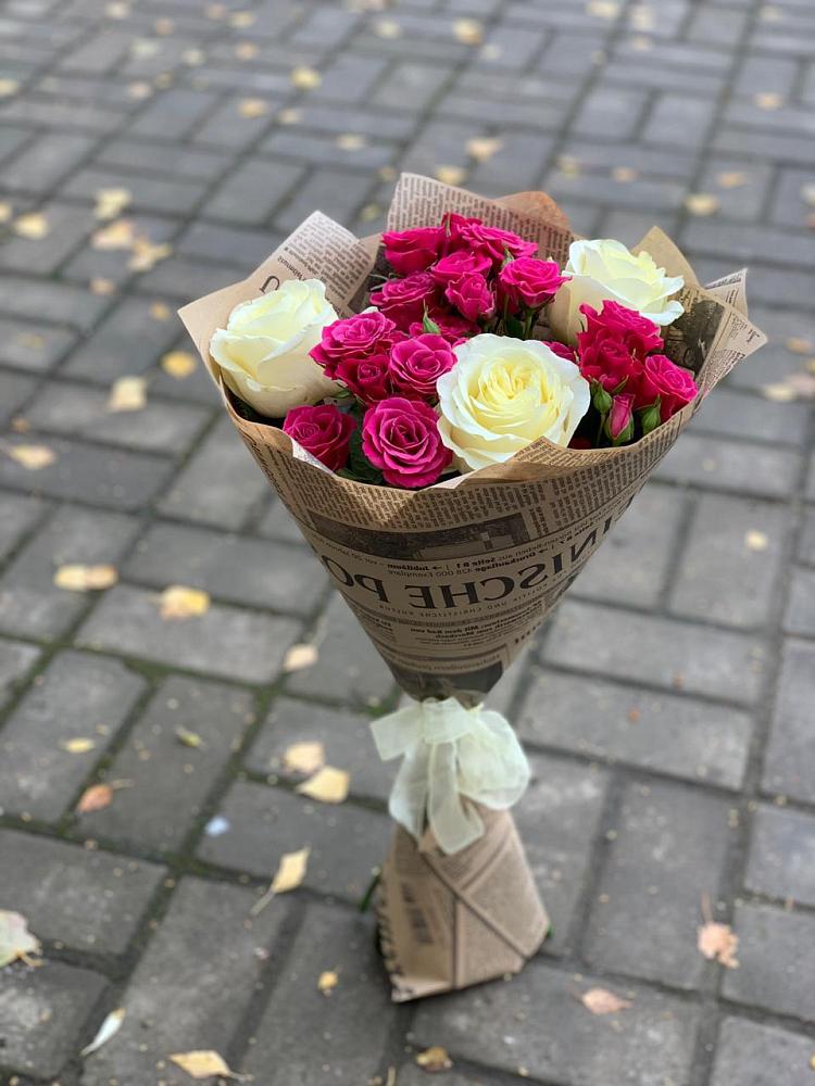 Букет цветов из: Розы в Кирсе