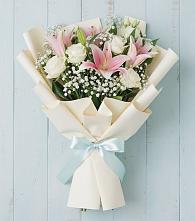 Букет цветов из:  Лилии в Кирсе